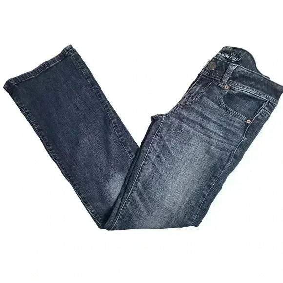 American Eagle Women's Bootcut Stretch Jeans Size 4 Blue Medium Wash - Picture 4 of 12